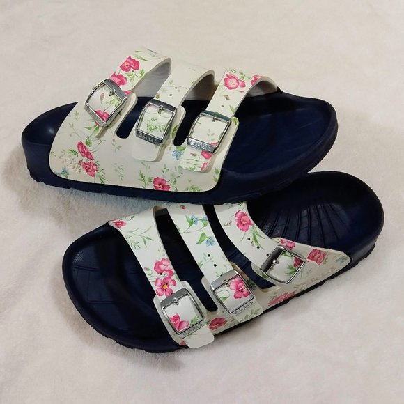 Birkenstock Shoes - NWOT Birkenstock Birki's Sandals Floral 3 Strap